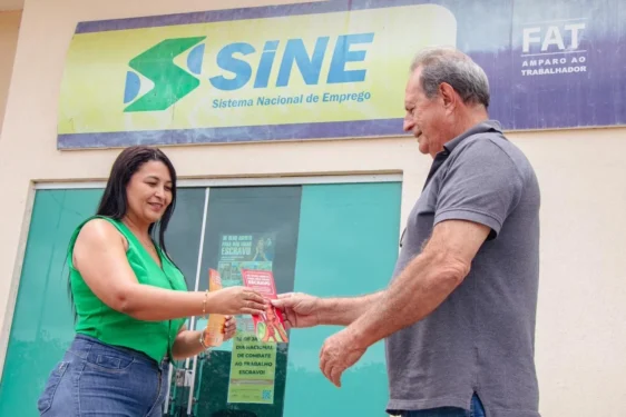 Durante a semana, estão sendo realizadas campanhas de conscientização nos 11 postos do Sistema Nacional de Emprego (SINE) do Tocantins - Foto: Carlessandro Sousa/ Governo do Tocantins