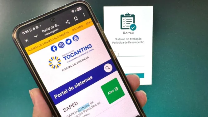 : O servidor pode realizar sua Aped pelo computador ou smartphone acessando o Portal de Sistemas do Governo do Tocantins - Angélica Lima / Governo do Tocantins