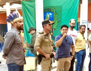 Representando o secretário Ercivaldo Xerente, o diretor de Proteção aos Povos Originários, Paulo André Ixati reafirma compromisso do governo do Tocantins