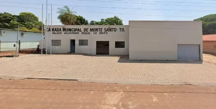 Câmara de Monte Santo do Tocantins — Foto: Reprodução/Google Street View