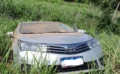 Veículo da vítima foi localizado perto de Santa Rosa — Foto: Divulgação/Polícia Militar
