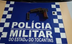 PMTO prende homem por porte ilegal de arma de fogo e ameaça em Araguaína - Foto: Ascom 2ºBPM f