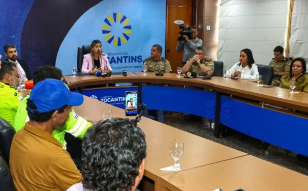 Balanço das ações executadas pelas Forças de Segurança e pela Secretaria de Estado de Turismo durante as festividades foi apresentado nesta quinta-feira, 19, no Palácio Araguaia, em Palmas - Foto: Adiel Pontes/Governo do Tocantins