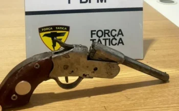 Homem de 23 anos é preso por posse ilegal de arma de fogo - Foto: Ascom PMTO