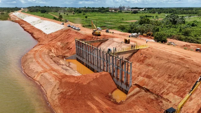 Obra estratégica para o desenvolvimento agrícola do Tocantins tem previsão de entrega para abril de 2026 - Carlos André/Governo do Tocantins
