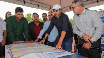 Governador Wanderlei Barbosa visita área onde será implantada a Cidade do Automóvel, em Palmas. Crédito da foto: Adilvan Nogueira/Governo do Tocantins