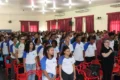 Estudantes participam de palestra sobre enfrentamento ao abuso sexual, a prevenção ao uso de drogas e o combate ao trabalho infantil. Thayllor Negre/Governo do Tocantins
