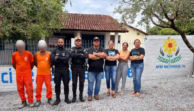 Atividades foram realizadas de forma supervisionada. Divulgação Seciju/Governo do Tocantins