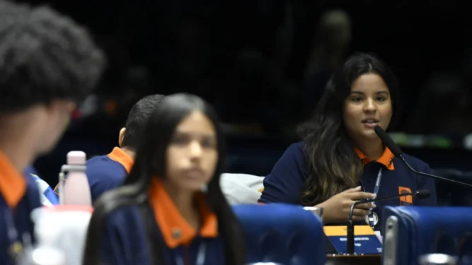 Em 2025, a estudante Maria Eduarda Oliveira Primo, do Colégio Estadual Cristo Rei, de Pedro Afonso, foi a representante do Tocantins na Semana de Vivência Legislativa do concurso de redação do Programa Jovem Senador
