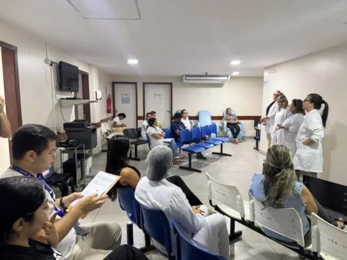 O objetivo da ação foi promover a troca de conhecimentos e destacar a contribuição dos profissionais no acompanhamento dos pacientes oncológicos. Foto: Gláucia Mendes