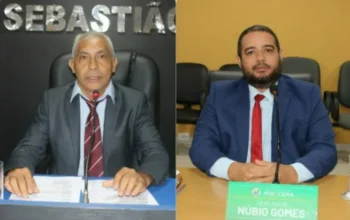 Vereadores Assis Moura e Núbio Gomes. Foto: Portal DJ Leo