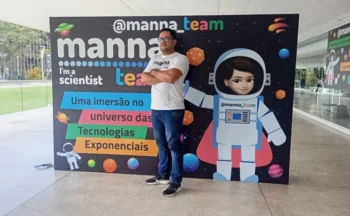 O professor, Rodrigo Pereira Coelho, do Colégio Estadual Marechal Ribas Júnior, participou entre os dias 13 e 15 de março de evento nacional de Tecnologias Exponenciais - Foto: Seduc/Governo do Tocantins
