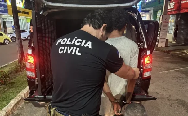 Suspeito de crimes patrimoniais foi preso em Paraíso do Tocantins - Foto: Divulgação PCTO