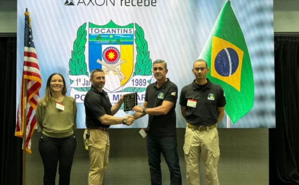 Comitiva do Comando-Geral realiza visita técnica à fábrica da Axon, nos Estados Unidos - Foto: Ascom PMTO