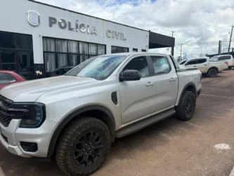 Caminhonete foi recuperada em menos de um mês pela Polícia Civil - Divulgação PCTO --