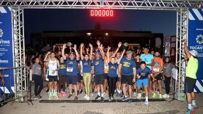 Governador Wanderlei Barbosa participou da 1ª corrida do Palácio Araguaia e reforçou a valorização da cultura, esporte e geração de oportunidades para os empreendedores tocantinenses - Ademir dos Anjos/Governo do Tocantins