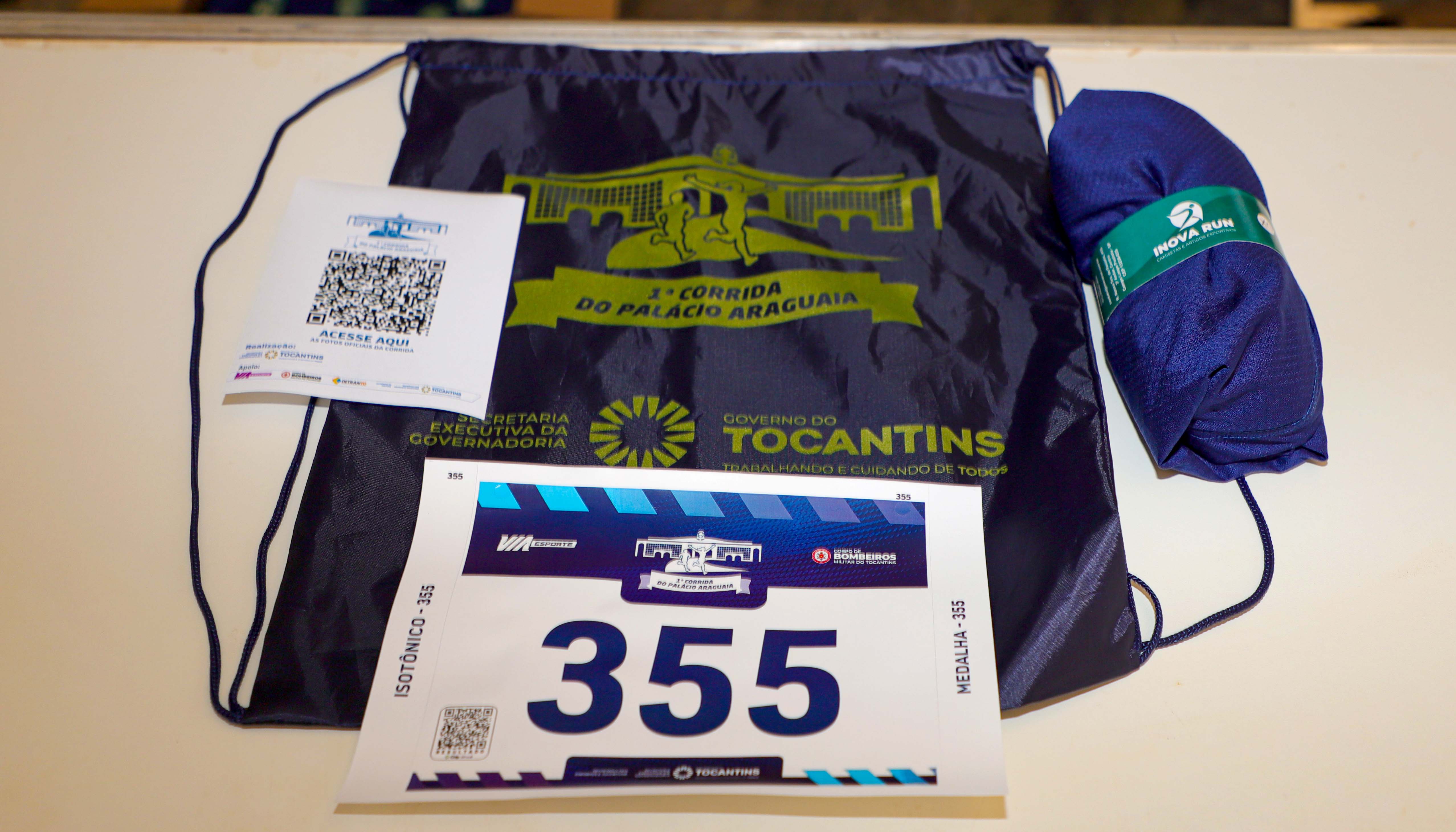 kit do atleta poderá ser retirado nesta sexta-feira, 27, até às 18 horas, no Palácio Araguaia (Foto: Ademir dos Anjos/Governo do Tocantins