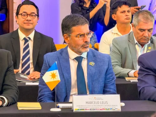 Secretário do Meio Ambiente e Recursos Hídricos Marcello Lelis representou o governador Wanderlei Barbosa no evento.Henrique Lopes/Governo do Tocantins