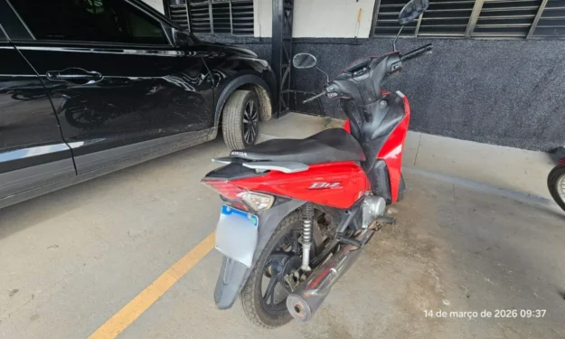 Moto furtada na madrugada deste sábado, 14, é localizada pela Polícia Civil - Foto: Divulgação PCTO