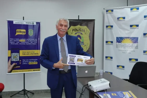 Foto: canal permite que cidadãos registrem denúncias, reclamações, sugestões e elogios, contribuindo para o aprimoramento dos serviços de segurança pública – Foto: Divulgação SSP/TO