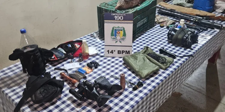 Material apreendido - Foto: Ascom 14º BPM