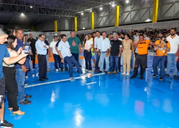 Governador Wanderlei Barbosa entrega ginásio poliesportivo em Guaraí. Crédito: Antonio Gonçalves/Governo do Tocantins