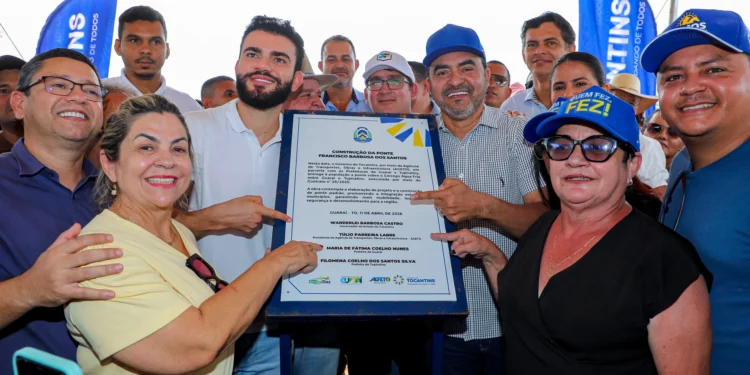 Governador Wanderlei Barbosa inaugura Ponte Francisco Barbosa dos Santos, ligando Guaraí e Tupiratins – Crédito: Antônio Gonçalves/Governo do Tocantins