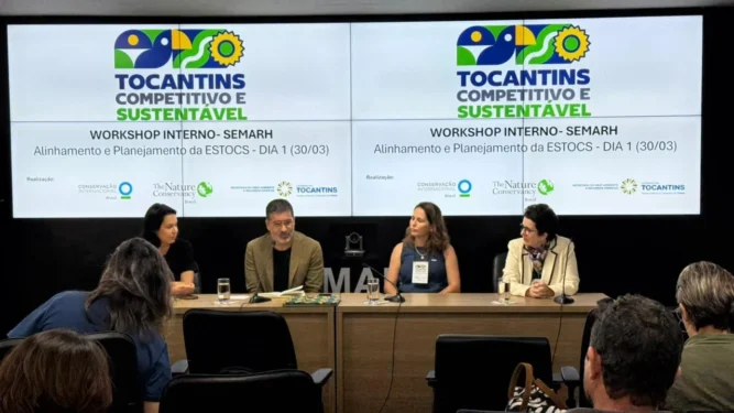 Na abertura, o secretário Marcello Lelis, reiterou o propósito do workshop na busca de aprofundar o entendimento e alinhar as diretrizes na implantação da Estratégia. Luiza Caetano/Governo do Tocantins