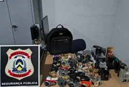 Itens furtados foram recuperados pela Polícia Civil em Paraíso. DICOM SSP - TO