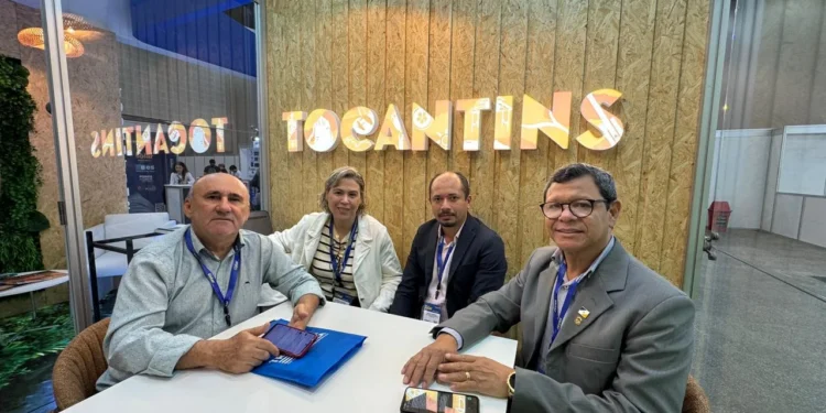Representantes da SPI/TO e da SICS realizam reunião estratégica com o investidor em energia aplicada, Gilvan Macedo. - Foto: ASCOM SPI/TO