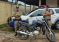 Motocicleta recupera pela PMTO em Colinas do Tocantins - Foto: Ascom PMTO