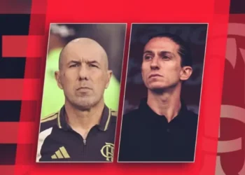 Leonardo Jardim e Filipe Luís, últimos técnicos do Flamengo — Foto: Info Esporte