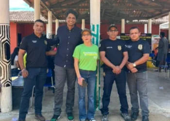 Polícia Civil está presente em evento sobre proteção da mulher indígena. Crédito -foto -DICOM SSP TO