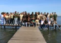 Píer da prainha do Câmpus de Palmas da UFT, ponto de partida do Tour no Câmpus, onde os estudantes são recepcionados para iniciar a experiência pela universidade.