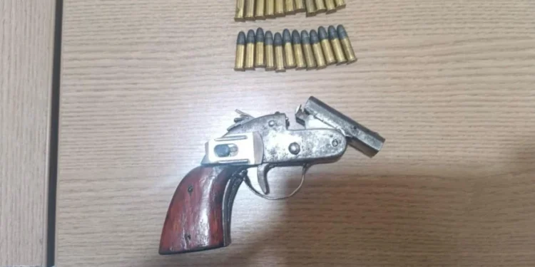 Arma e munições apreendidas - Foto: Ascom BPMA