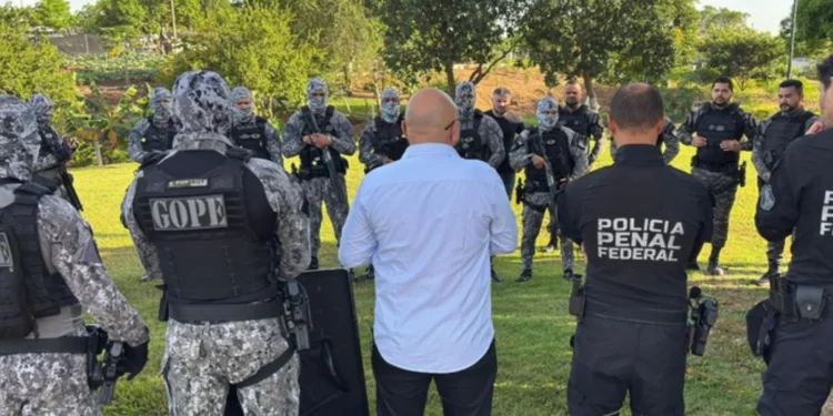 Governo do Tocantins atuou na operação junto com o Ministério da Justiça e Segurança Pública (MJSP), por meio da Secretaria Nacional de Políticas Penais (Senappen). Crédito: Dicom Senappen/Governo Federal