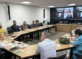 Encontro reuniu representantes de órgãos estaduais e instituições parceiras, além de contar com a participação online de representantes de Goiás.Luiza Caetano/Governo do Tocantins