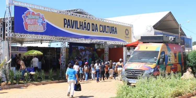 Pavilhão da Cultura na Agrotins 2026, Espaço reúne artesanato, música, oficinas, saberes tradicionais e manifestações culturais durante todos os dias da feira. Foto: Paulo Gualberto/Governo do Tocantins
