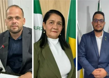 Vereadores João Cássio, Eva Vieira e Hérico Milhomens. Foto: Portal LJ