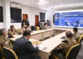 Representantes da Senasp e da PMTO discutiram ações estratégicas, recursos federais e o fortalecimento das operações de enfrentamento à criminalidade no Tocantins. - Foto: Ascom PMTO