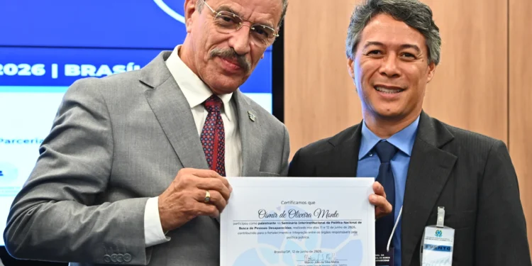 Delegado Douglas Sie Carreiro representou o Tocantins no encontro - Isaac Amorim/MJSP