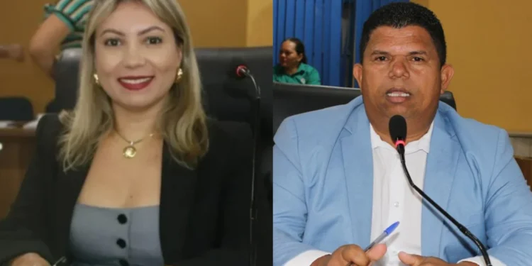 Vereadores Euliene Resplandes e Ghisley Martins. Foto: DJ Leo