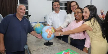 Governador Wanderlei Barbosa inaugura reforma da Escola Estadual Joaquim Francisco de Azevedo, em Taipas - Crédito: Adilvan Nogueira/Governo do Tocantins