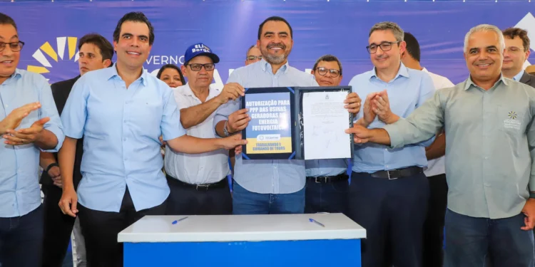 Governador Wanderlei Barbosa autoriza implantação de 10 usinas fotovoltaicas por meio de Parceria Público-Privada. Aldemar Ribeiro/Governo do Tocantins