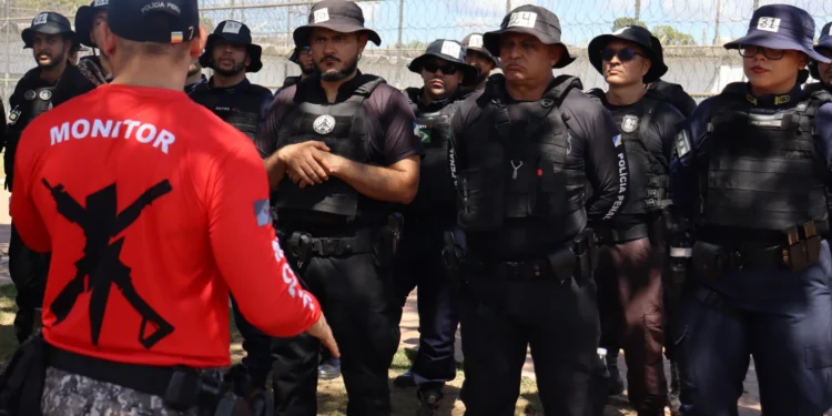 Com carga horária de 60 horas, curso capacitou ao todo 28 alunos, entre policiais penais e guardas municipais de Araguaína. Créditos: Waldenia Silva/Governo do Tocantins