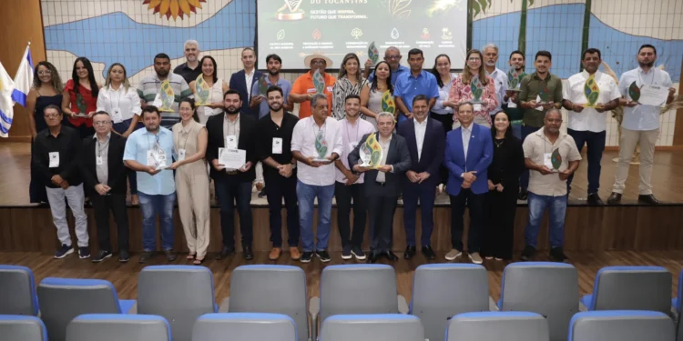 Foram premiados os municípios com melhor desempenho no ICMS Ecológico 2025.Marcel de Paula/Governo do Tocantins