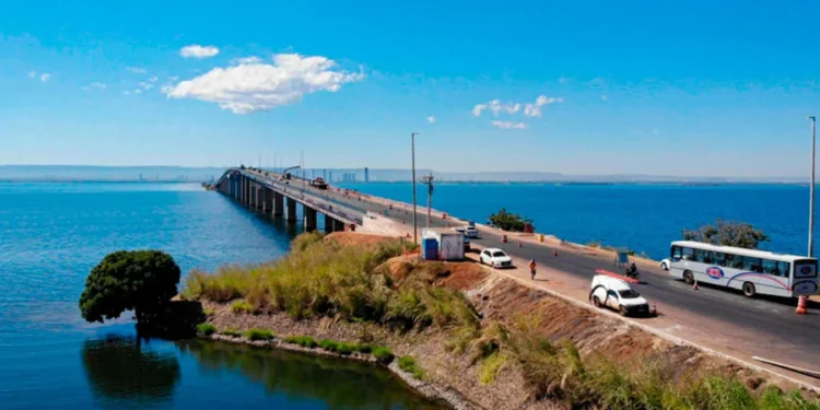 Nova etapa da duplicação da Ponte Siqueira Campos (Foto: Adilvan Nogueira/Governo do Tocantins)