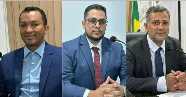 Vereadores Marcio Brito, Hérico Milhomens, Jocemar Madruga. Foto: Portal LJ