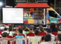 Participantes durante a programação do MovCEU, iniciativa da Secult que promove cultura, tecnologia e incentivo à leitura para municípios tocantinenses. Crédito: Gabriela Santos/Governo do Tocantins