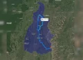 Homem percorreu quase todo o estado do Tocantins de sul a norte após o crime — Foto: Reprodução/Google Maps